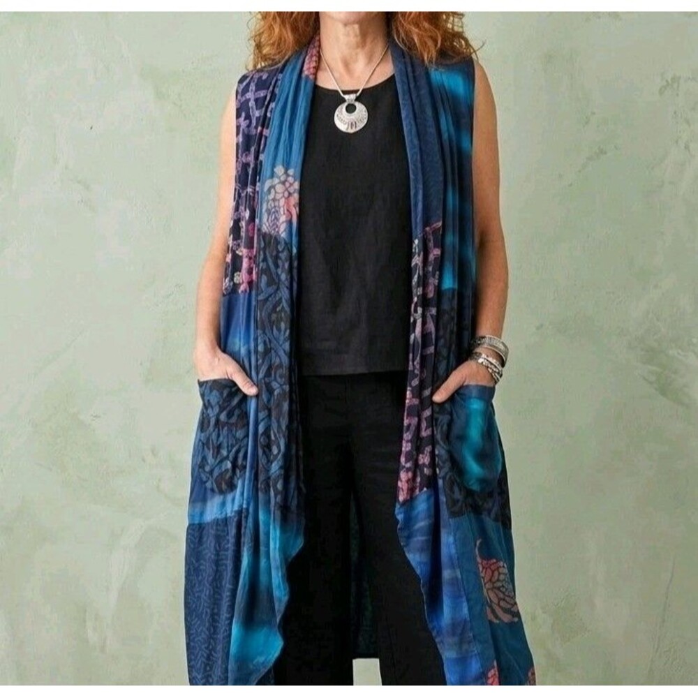 Wild Thing Wild Woman Artsy Longline Kimono Duster - OS